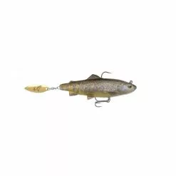Savage Gear 4D Trout Spin Shad 11 Cm 40 G Medium Sink Truite Brun Foncé