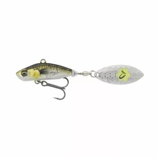 Savage Gear 3D Sticklebait Tailspin 6.5cm 9g Coulant Noir Argent -Cannes à lancer d'appâts Soldes 2023 76808 550x550 2
