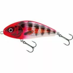 Salmo Fatso Floating 10cm Holo Red Head Striper
