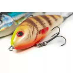 Salmo Fatso Naufrage 10cm Holo Smelt -Cannes à lancer d'appâts Soldes 2023 qfa084 086 salmo fatso 10cm spotted brown perch detail 550x550w 3